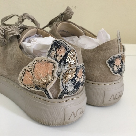 Agl Attilio Giusti Leombruni D92509 Suede Leather Low-Top Sneakers - Picture 6 of 11